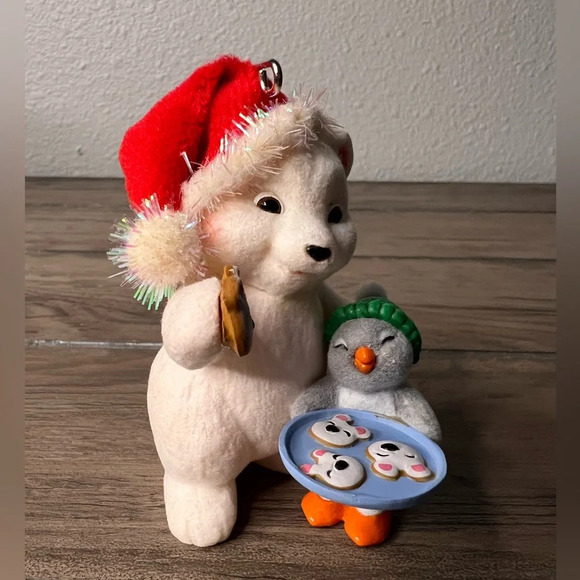 HALLMARK NEW 2017 “COOKIES FOR SANTA”Christmas ORNAMENT  SNOWBALL & TUXEDO #17th - Picture 3 of 10